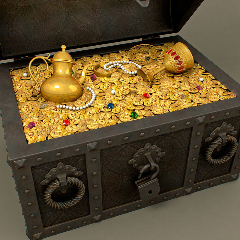 treasure chest 3d model