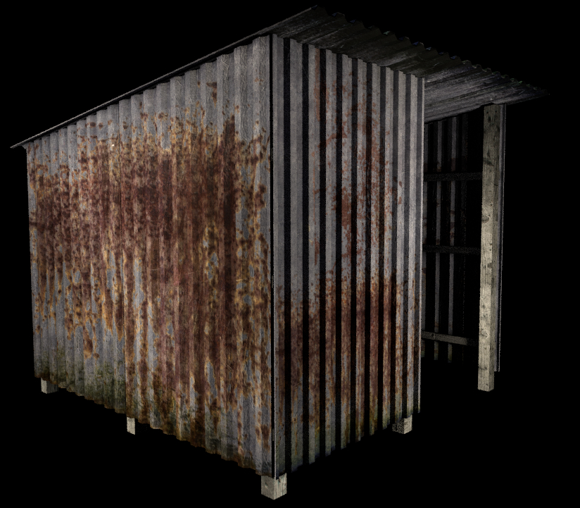 shack metal 3d fbx