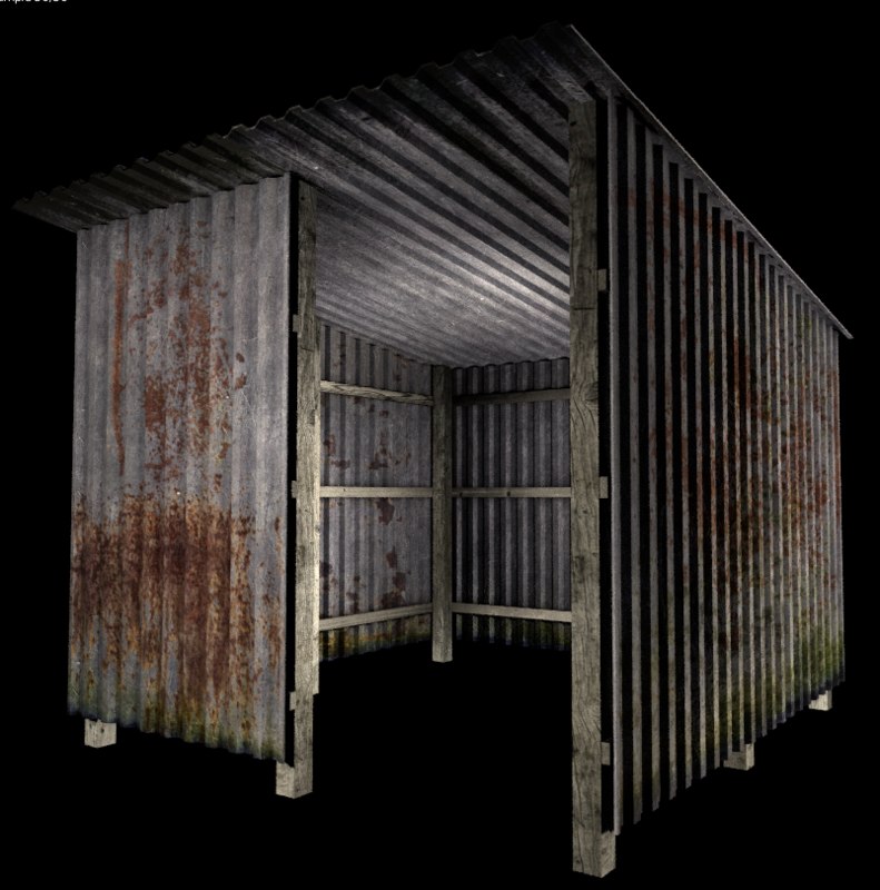 shack metal 3d fbx