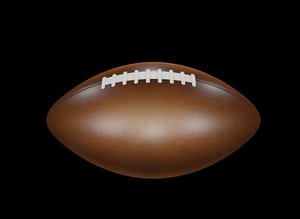 american football ball 3d model
