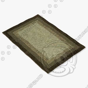 3d model of loloi rugs hn-01 tobacco