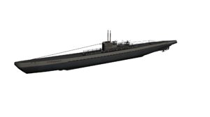 3d model german u-boat ix