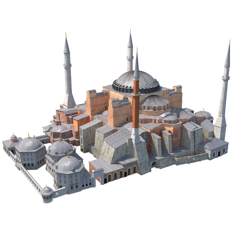 3d model hagia sophia 2