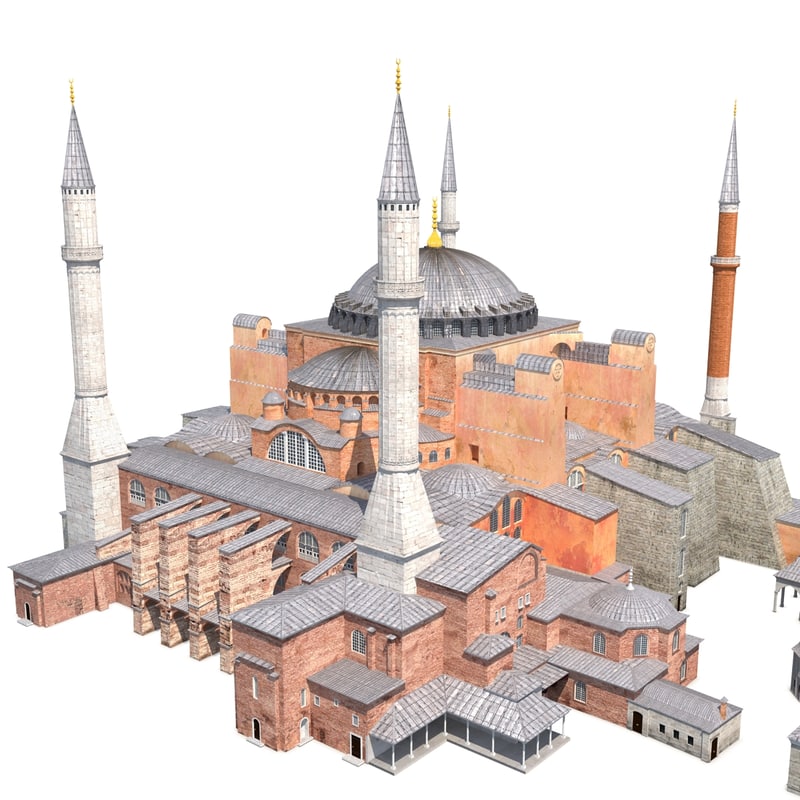 3d model hagia sophia 2