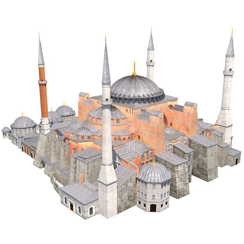 3d model hagia sophia 2