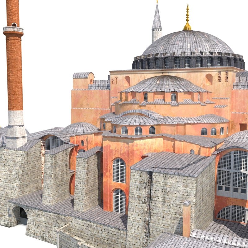 3d model hagia sophia 2