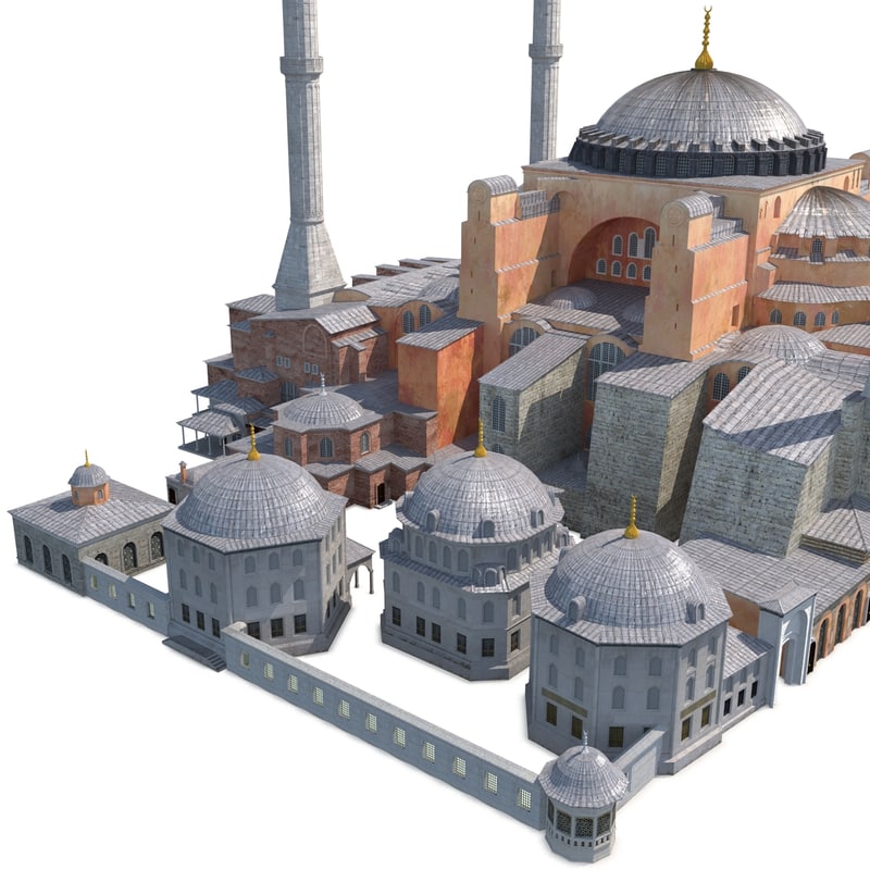 3d model hagia sophia 2