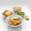salted snacks food 3d model