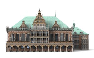 town hall bremen 3d model