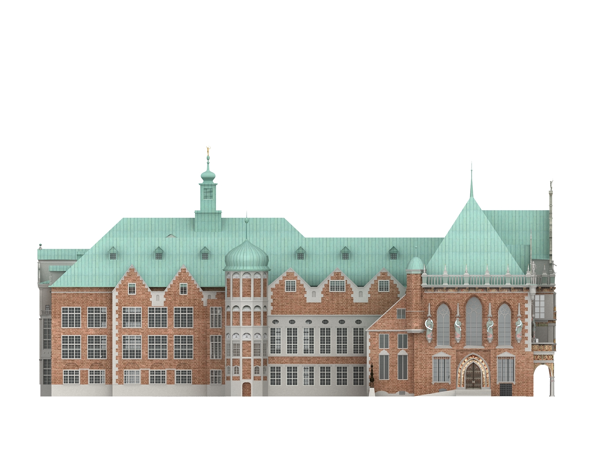 town hall bremen 3d model