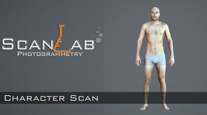 3d male body scan -