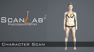 female body scan - 3d model