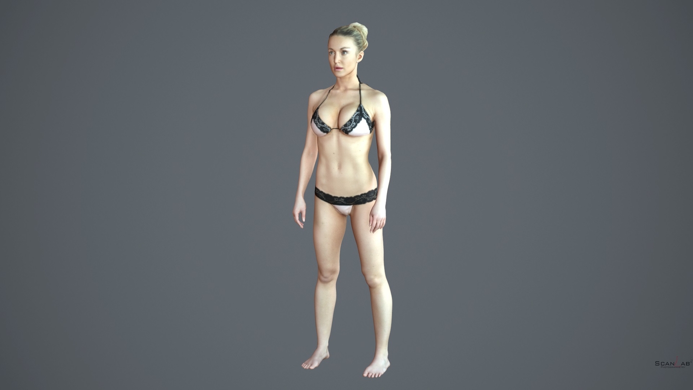 female body scan - 3d model
