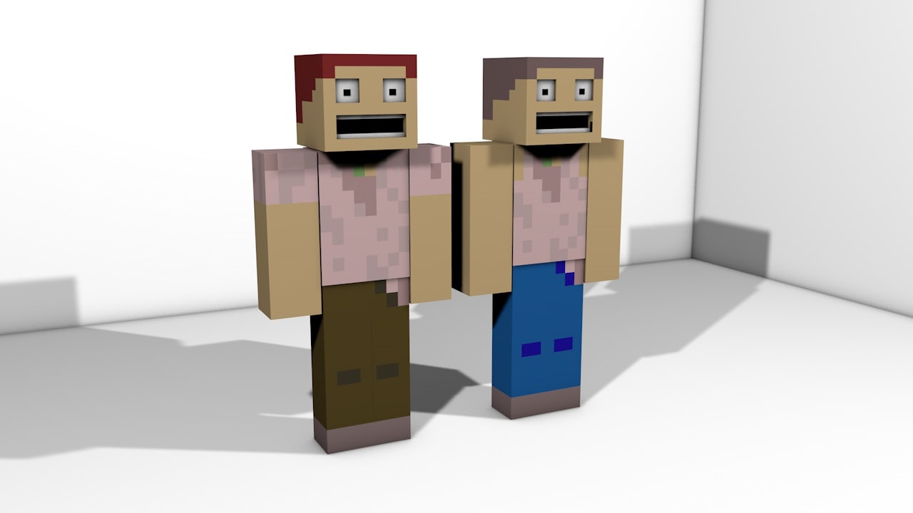 3d minecraft character model