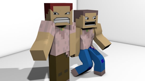 3d minecraft character model