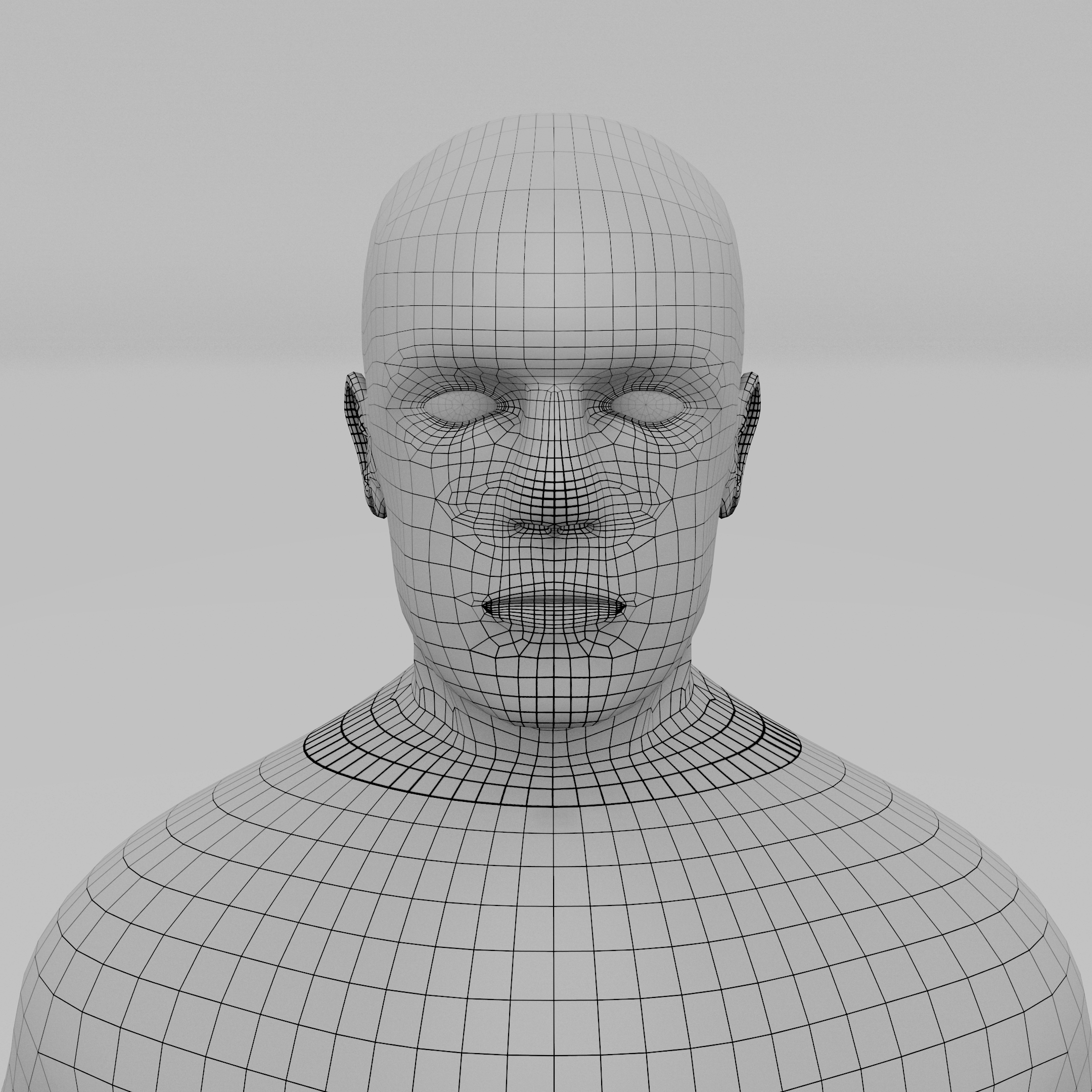 3d human male 8k model