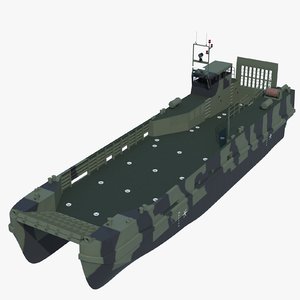 3d model of fast landing craft