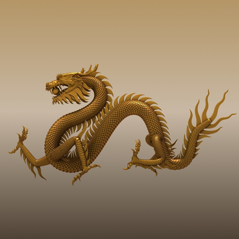 chinese dragon 3d 3ds