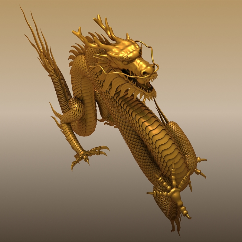 chinese dragon 3d 3ds