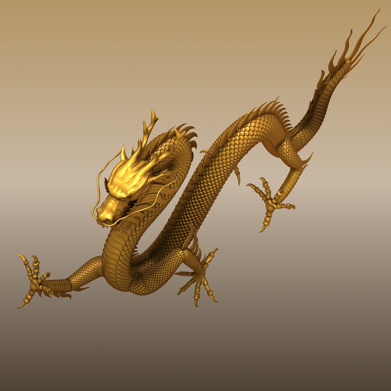 chinese dragon 3d 3ds