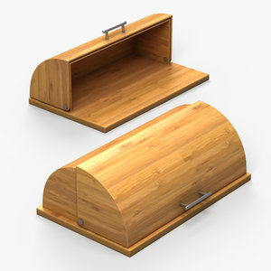 bamboo bread box 3d 3ds