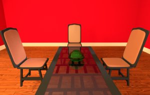 free dinning room 3d model