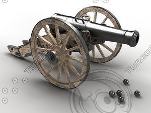 3d 12-pound field cannon