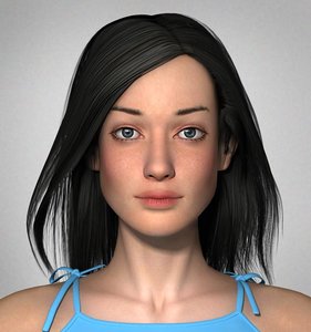 masha realistic woman anatomy 3d model