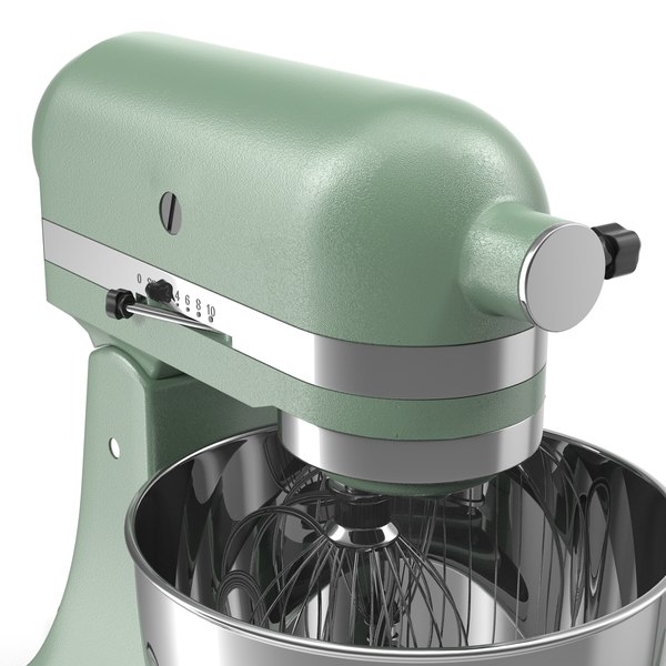 3d model vintage stand mixer green