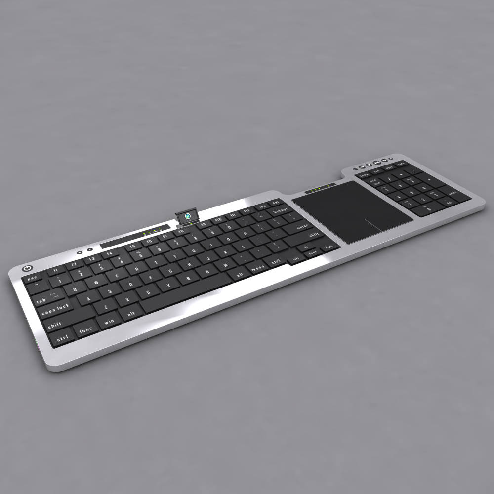 超薄键盘3d模型