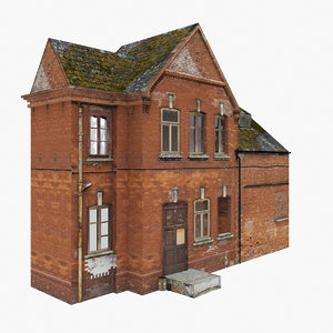 3d model house brick
