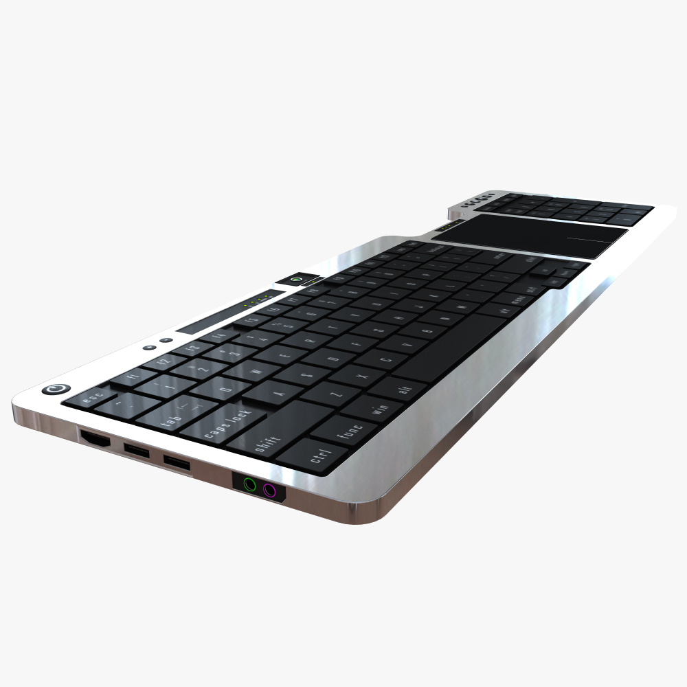 超薄键盘3d模型