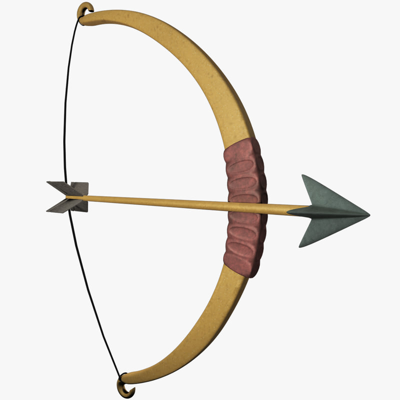 bow arrow 3d model
