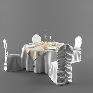 3d wedding table