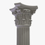 classical column c03 3d model