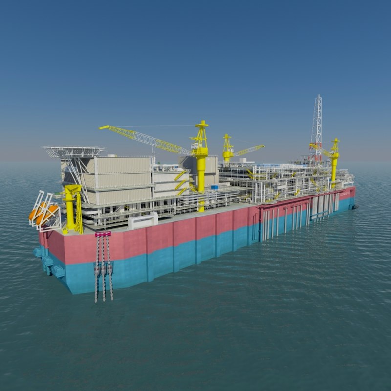 factory ship fpso 3d model