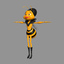 ma rigged toon queen bee