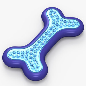 3d bone-shaped rubber toy