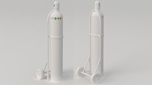 bottle gas trolley 3D