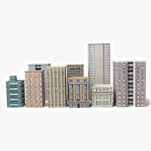 buildings 3d max