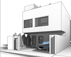 minimalist house 3d model