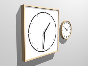 3d model eb200 eb210 wall clocks