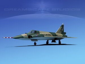 3d model f-102 convair air force