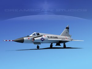 f-102 convair air force 3d 3ds
