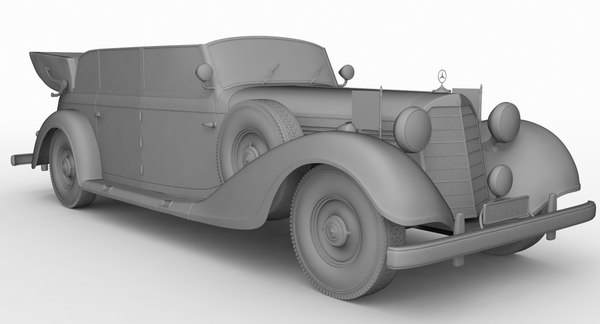 3d mercedes car model