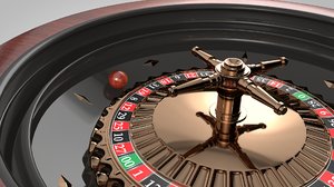 3d model roulette wheel