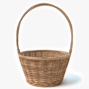 3d model wicker basket