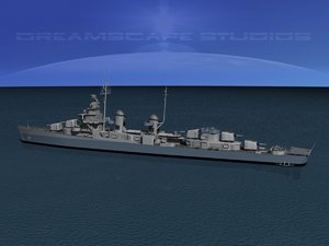 3d anti-aircraft fletcher class destroyers model