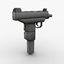 weapon ready mobile pistol uzi 3d model