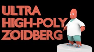 high-poly zoidberg 3d 3ds
